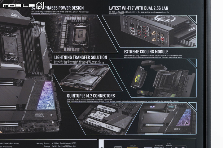 微星 MEG Z790 ACE MAX 主機板開箱 以先進超頻設定應對次代處理器的高階主力