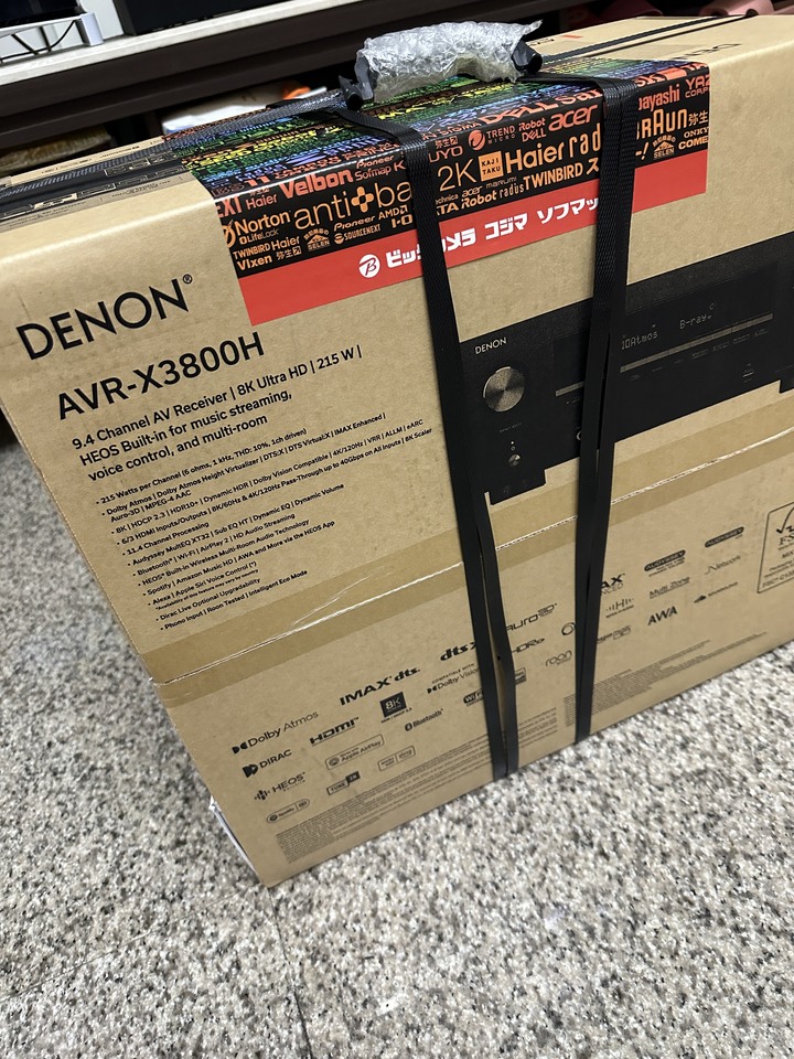 「開箱」我從東京新宿扛回來了，DENON AVR3800H