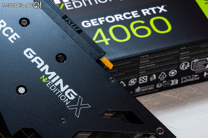 微星 GEFORCE RTX 4060 GAMING X NV EDITION 顯示卡快速開箱試用 以特殊塗裝與大型散熱設計打造不同風格