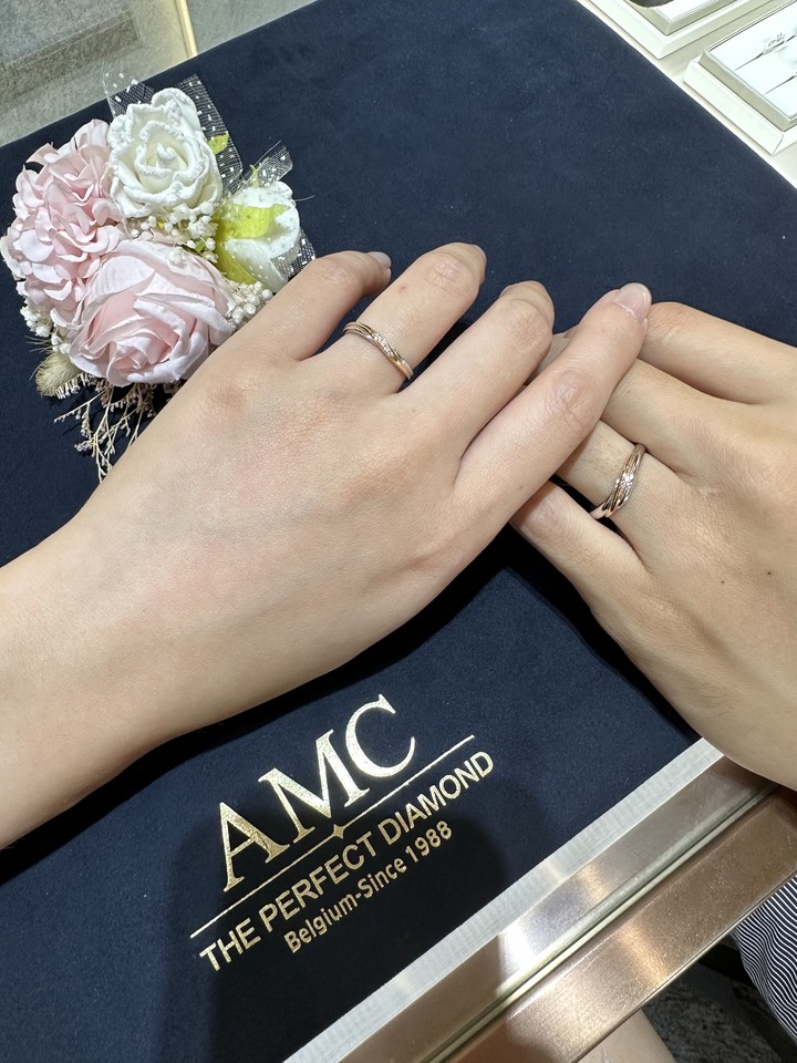 終於挑到喜歡的對戒～AMC靠櫃分享