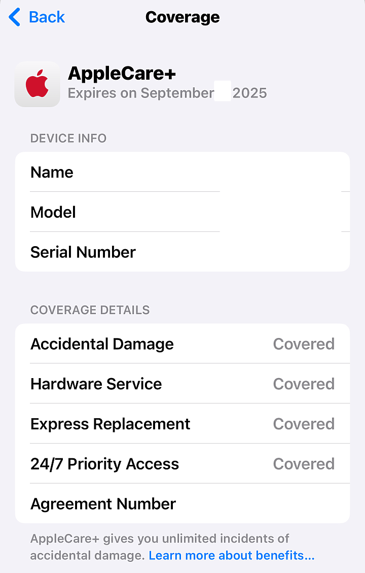 點我看大圖 Apple Support 訂購 AirPods AppleCare+ 美金29/二年,App Store 訂購 Mac AppleCare+ 美金34.99/年