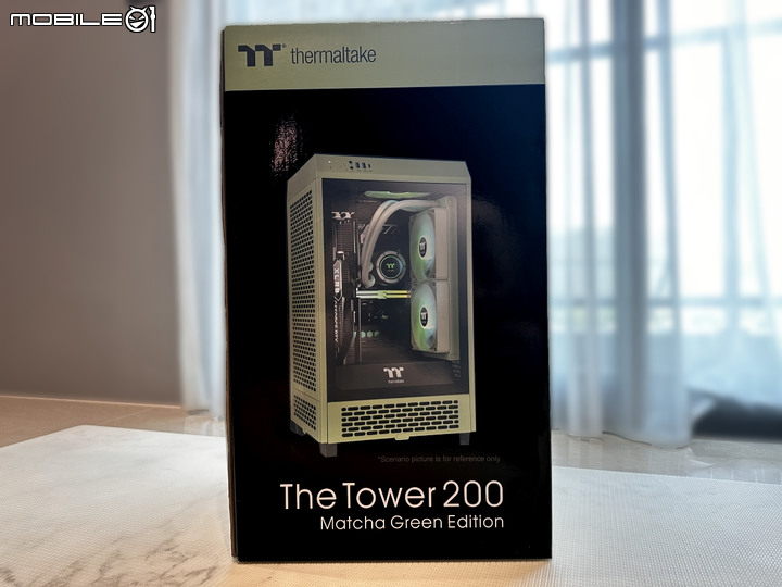 透視 The Tower 200迷你機殼 抹茶綠 +專用 LCD 面板模組