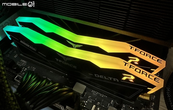 非二進制 DDR5 到來 T-FORCE DELTA RGB D5-7200 (24Gx2) 開箱