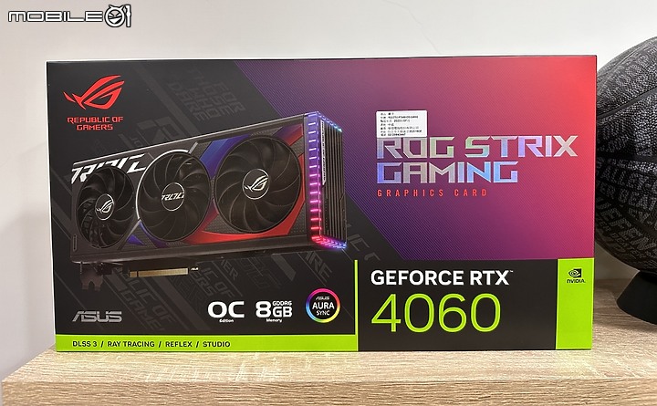 點我看大圖 殺雞用牛刀 ROG Strix GeForce RTX 4060 OC Edition 8GB 信仰之卡