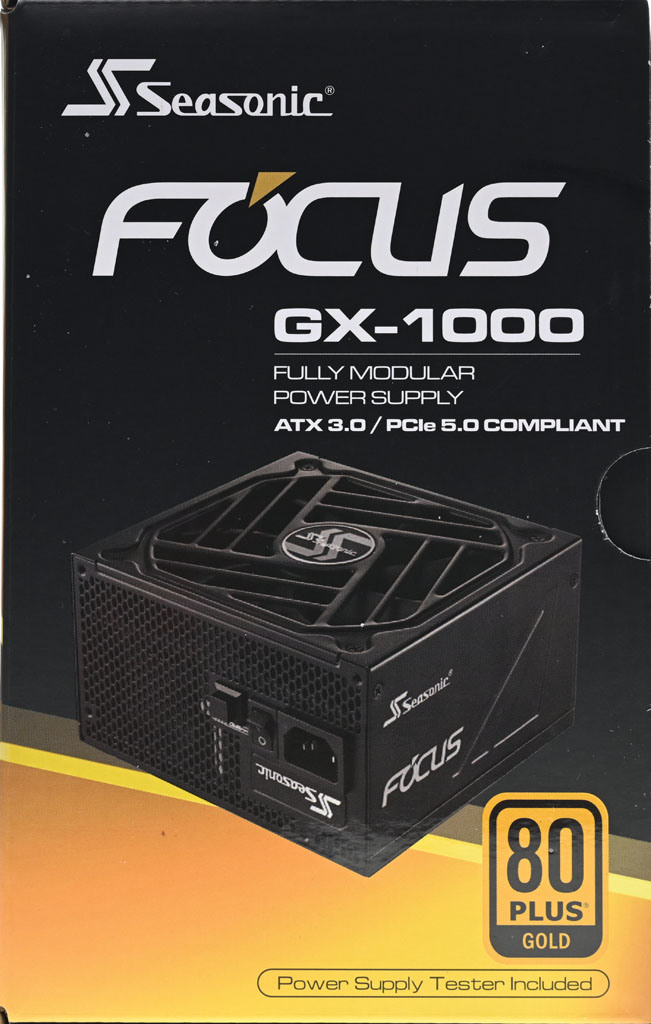 點我看大圖 Seasonic FOCUS ATX 3.0 GX-1000 1000W金牌全模組化電源開箱