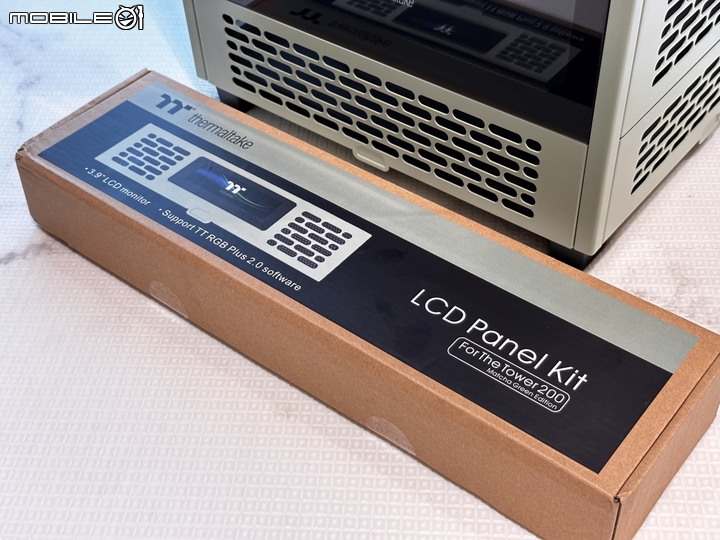 透視 The Tower 200迷你機殼 抹茶綠 +專用 LCD 面板模組