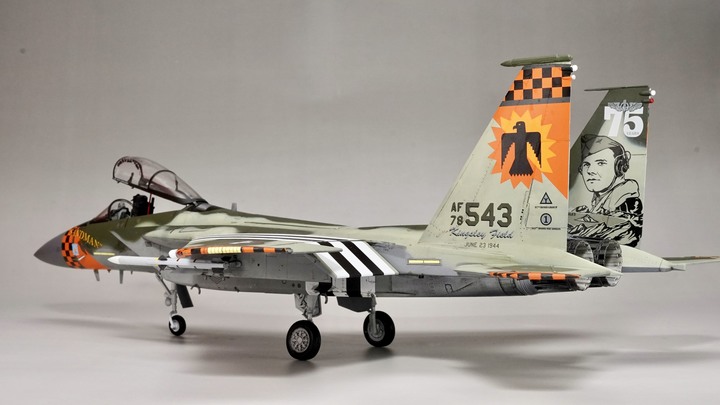 和你製作1/48 F-15C 鷹式戰機模型,我加強了細節!