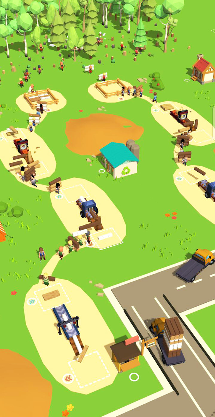 《我就是老闆》Lumber Empire Idle Clicker 木材帝國 砍伐樹木 建造木材加工廠 僱傭伐木工人 成為木材大亨 | 放置點擊 擴大工廠 升級機器 增加收益 配置經理人