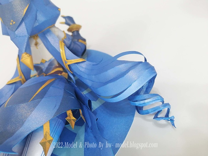 點我看大圖 【作品分享】原神 綺思晚星 萊依拉 紙模型 製做 Genshin Impact Layla