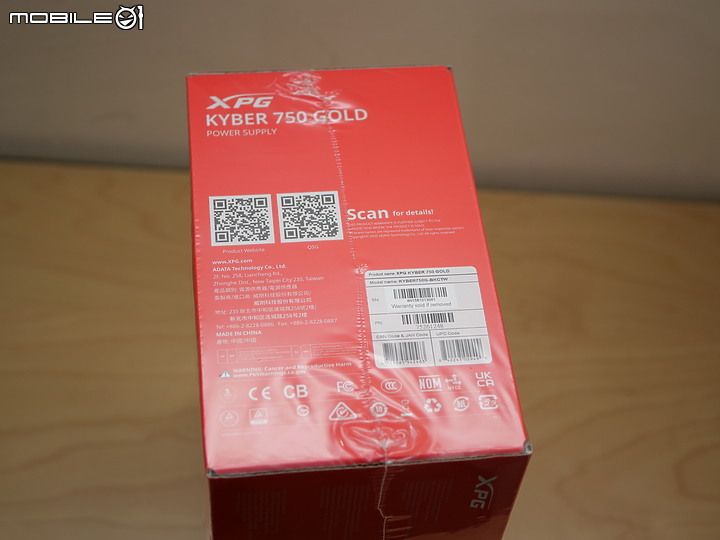 內建 12vhpwr 金牌直出 XPG KYBER 750W 開箱