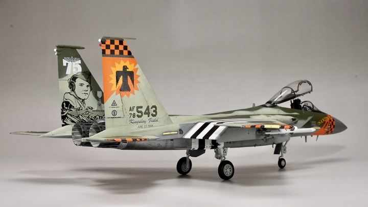 和你製作1/48 F-15C 鷹式戰機模型,我加強了細節!
