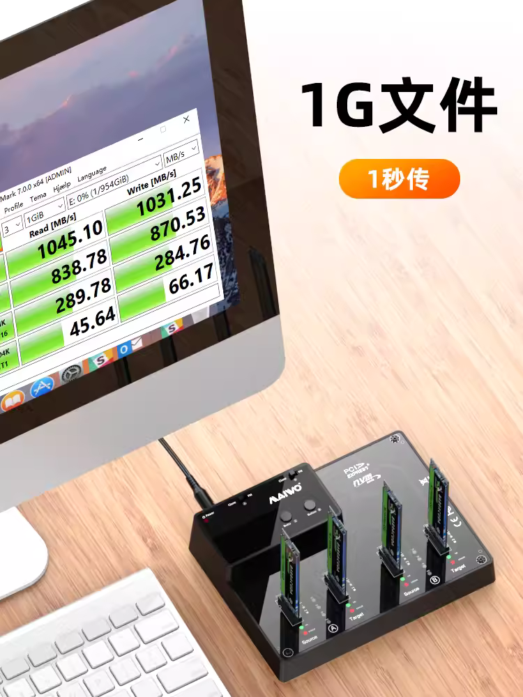 分享 4 port pcie ssd 外接座(可外接4*4tb=16tb)