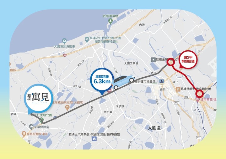 點我看大圖 觀音草漯 北台灣四大都會區僅存唯一 ~ 900萬一次購足正3房加車位的新興重劃區!!!