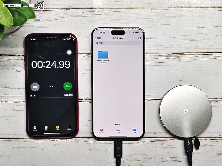 點我看大圖 iPhone 15 Pro Max 「 USB3.0 vs USB2.0 」傳輸對比測試 - Avier USB C 線與 Apple 原廠線差異有多少?
