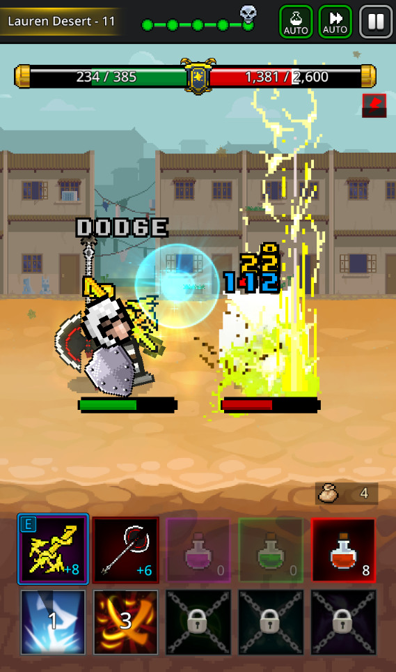 《養劍大師》不錯玩！Grow SwordMaster 像素點陣畫風 復古 BGM 放置型 RPG | 有"天堂"的變身卡系統 騎士猛喝藥水打怪 收集素材製作裝備 衝裝系統