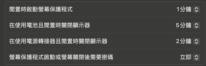 有人遇過螢幕不會自己熄滅跟進入保護程式的狀況嗎