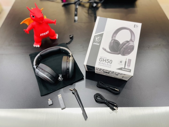 MSI IMMERSE GH50 WIRELESS 微星首款耳罩式電競無線耳機大開箱與詳細介紹