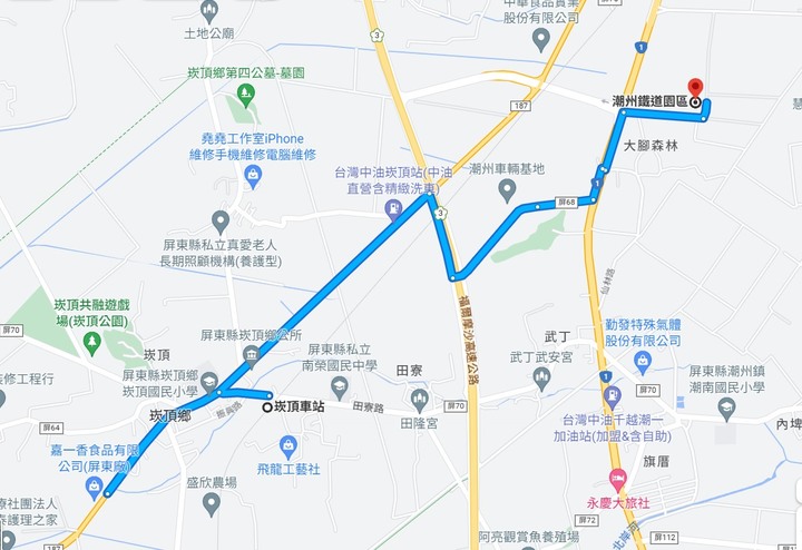 最容易到達秘境車站-崁頂(潮鐵園區)