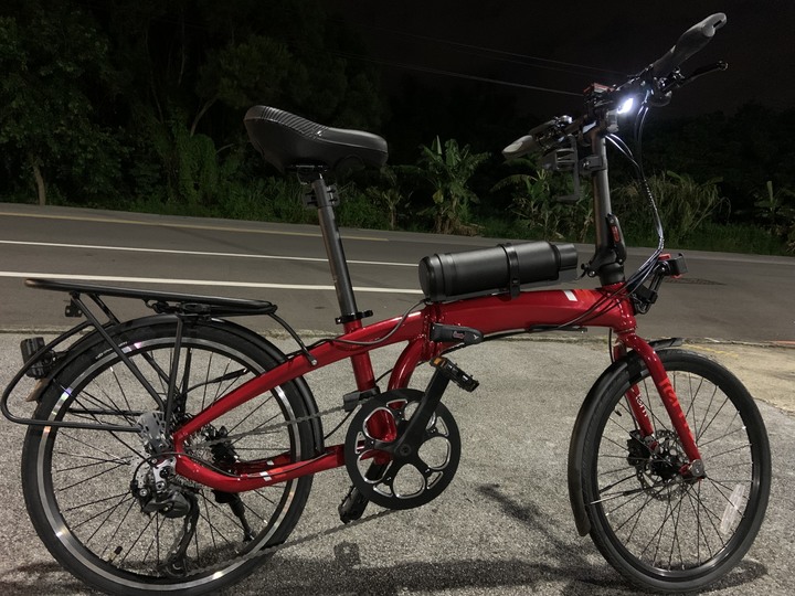 Tern D9改壹佰克451後輪350W電機電池15AH安裝分享與滿電100公里實測