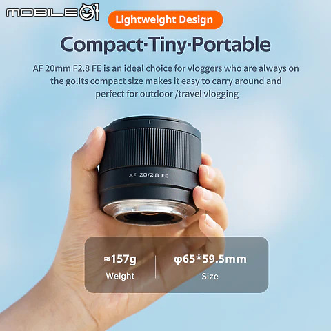 Viltrox AF 20mm F2.8 FE 發表|僅 157 公克重、台幣五千有找!