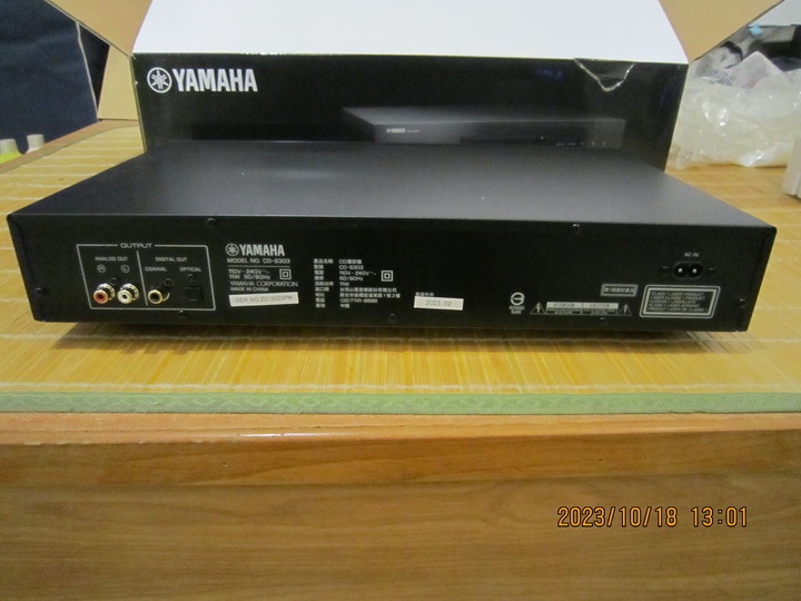 【開箱】山葉YAMAHA CD-S303 CD播放機