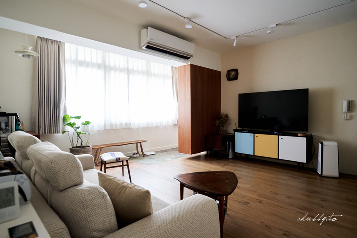 【開箱】中和50年老屋翻新!不找設計師、不找統包的老公寓裝修紀錄,偷渡北歐老件家具分享