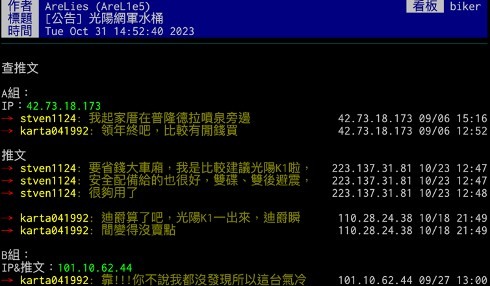 討論光陽的文章前陣子少很多