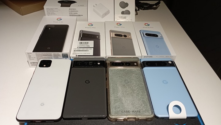 Pixel8 pro相較前幾代相機越來越大..兼插花幾代心得分享