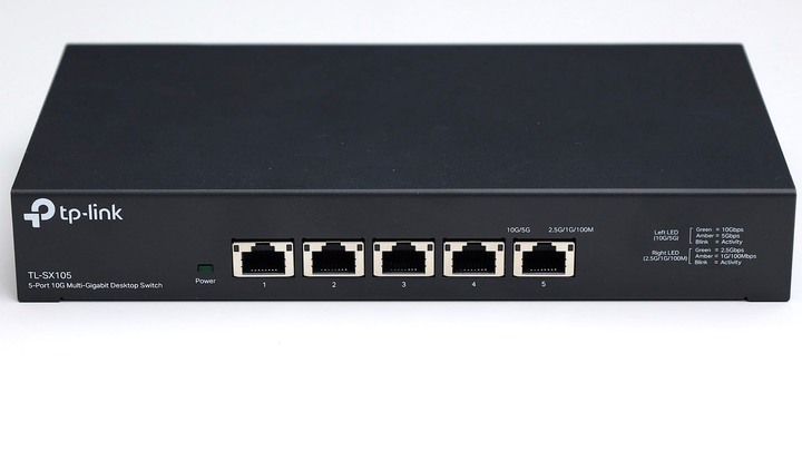 點我看大圖 無聲無息,更加隱形 TP-Link TL-SX105 五埠 10GbE Fanless Decktop Switch