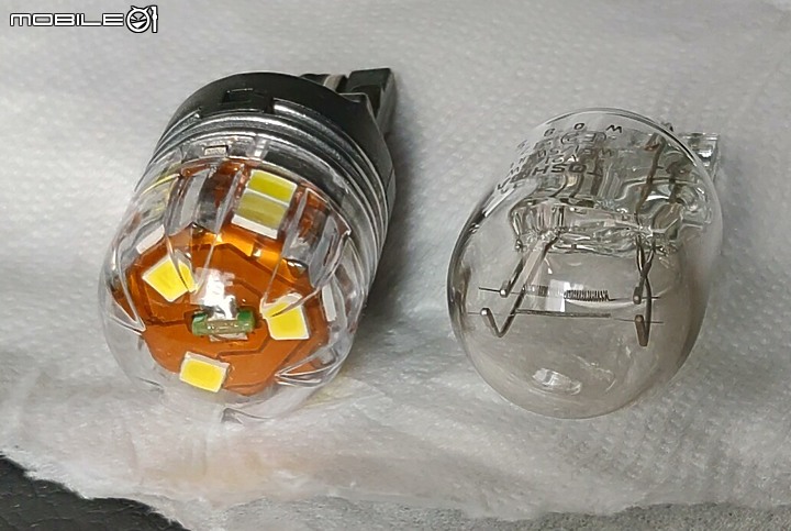 點我看大圖 飛利浦 Philips Ultinon Pro7000 W21/5W T20 LED 雙芯 亮度 失望 ( cc 日行燈 更換)