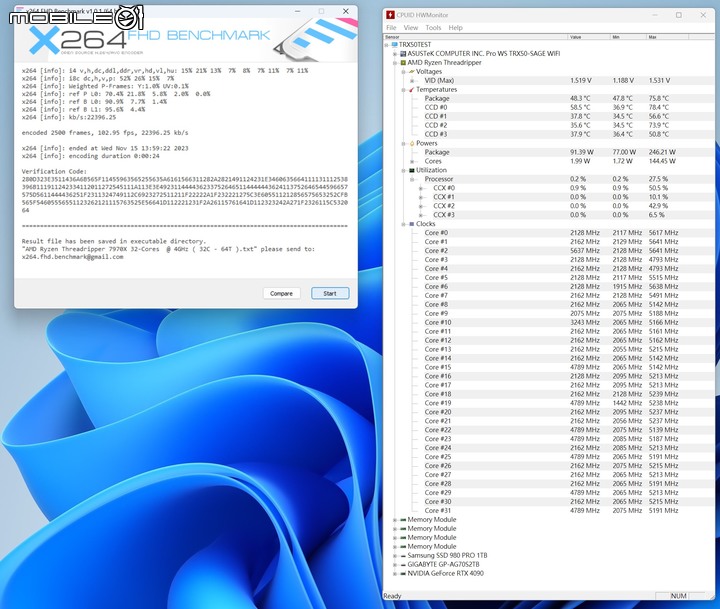 點我看大圖 AMD Ryzen Threadripper 7970X 處理器實測 在使用成本與效能表現中求取平衡