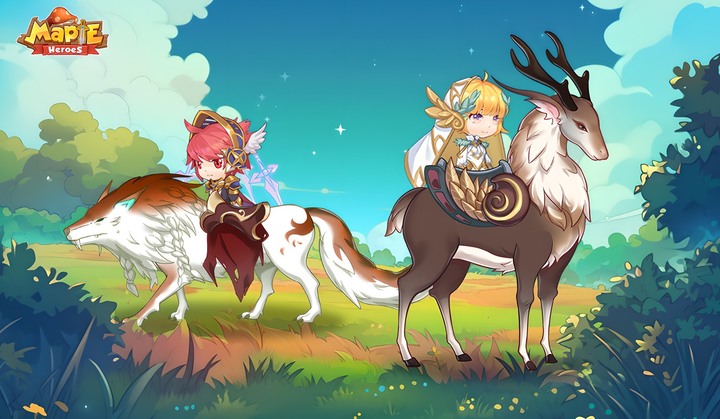 《MapleHeroes - Idle Adventure》2023年全新RPG冒險 英雄遠征 騎士、遊俠、法師、牧師 四個職業選擇 | 楓之谷放置+不休烏拉拉組隊互補 登錄即刻獲得100個免費召喚獸