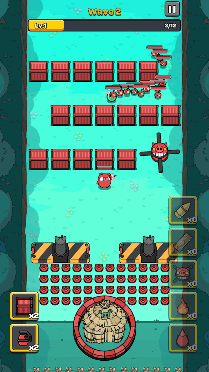 《紅豬特攻隊》11月24日 通知上架 Roguelike+塔防 抵擋洶湧而來敵人 | 各種隨機三選一 路障、陷阱、機關、強化火力 策略編排布置路線 控制紅豬英雄攻擊敵人