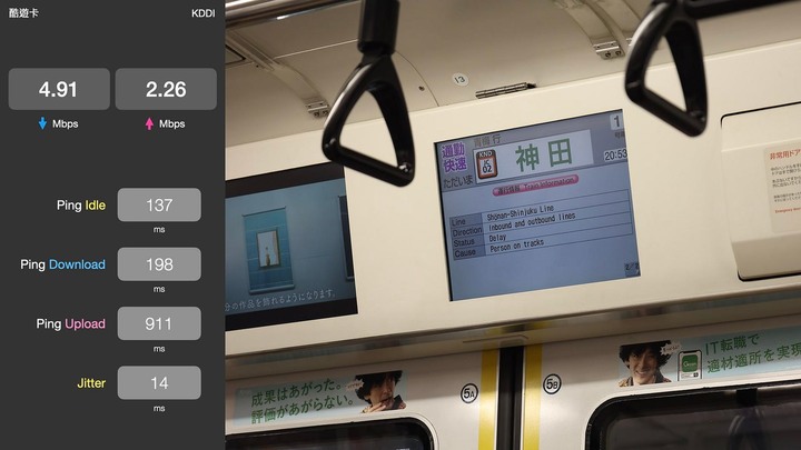 點我看大圖 2023 年夏,日本 eSIM 酷遊卡吃到飽速度實測