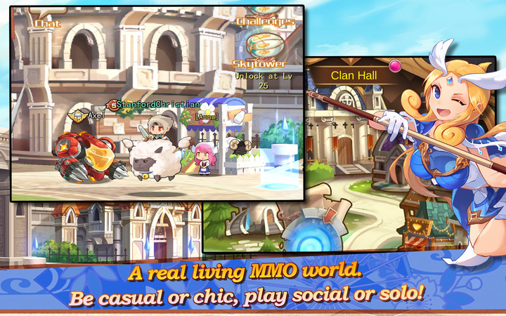 《聖劍幻想OL》Sword Fantasy Online 二次元動作 MMORPG Q版休閒動漫 國際服英文版(無中文) | 魔幻風格背景 操作新穎 輕鬆戰鬥 組建專屬 蘿莉、御姐、女王 少女騎士團