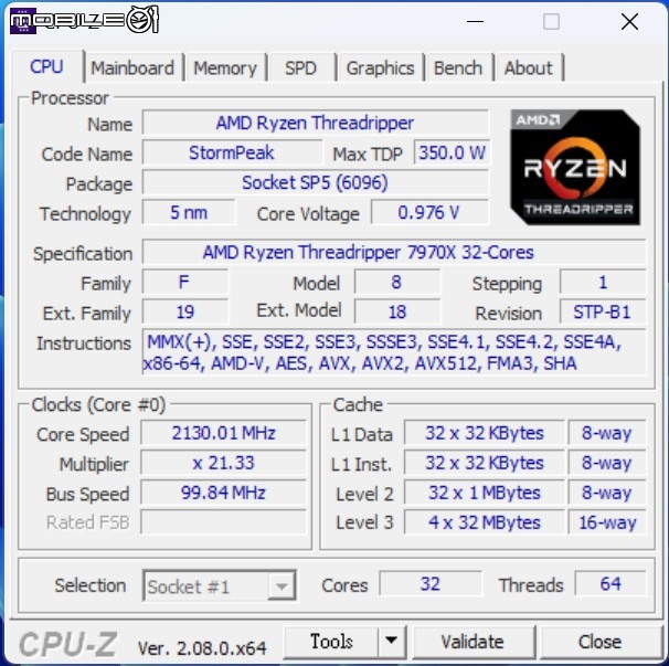 AMD Ryzen Threadripper 7970X 處理器實測 在使用成本與效能表現中求取平衡