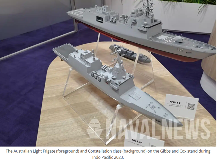 Gibbs and Cox公開澳洲輕型巡防艦的設計與台灣有關