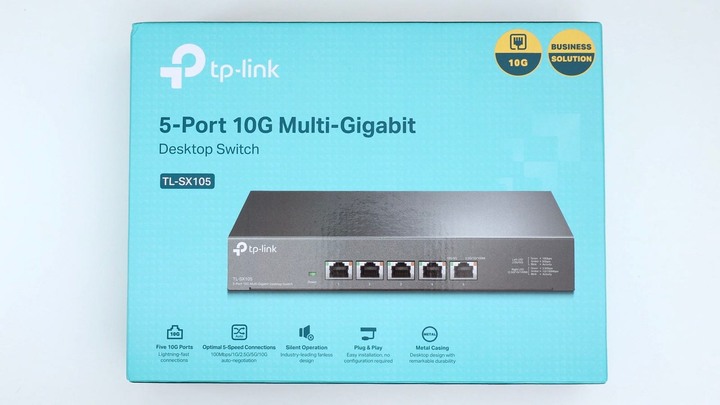 點我看大圖 無聲無息,更加隱形 TP-Link TL-SX105 五埠 10GbE Fanless Decktop Switch