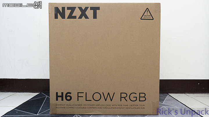 點我看大圖 【開箱】真正的"側進風"海景機殼 | NZXT H6 FLOW RGB WHITE