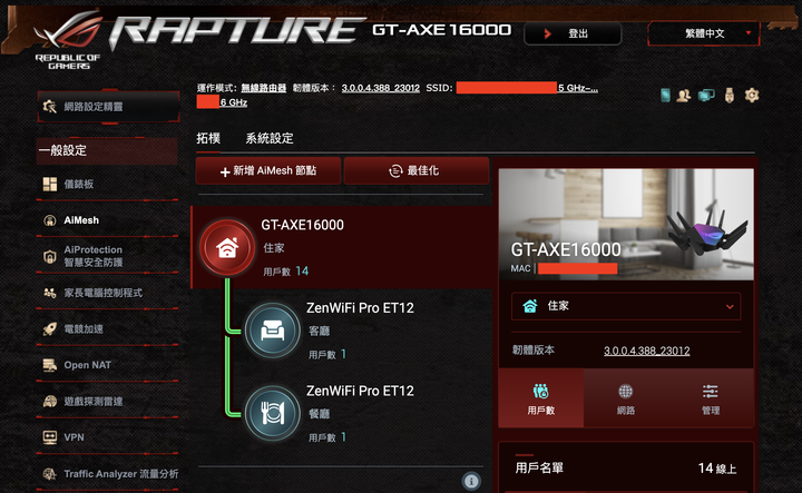 點我看大圖 ASUS ZenWiFi Pro ET12 租用中華電信WiFi 6E 簡單開箱 穩定有質感