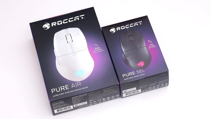 點我看大圖 極輕手感、持久體驗:ROCCAT PURE Air & PURE SEL 滑鼠開箱