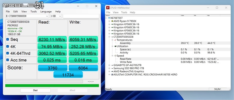 美光 Crucial T500 PCIe Gen 4 SSD 實測 以大容量快閃顆粒提供高性能儲存選擇