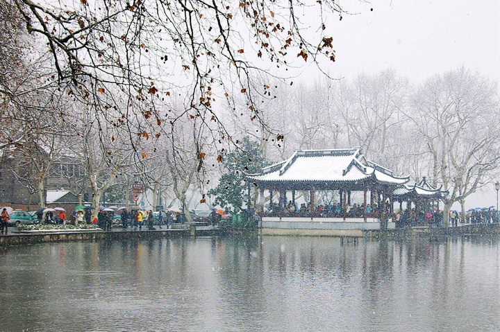 西湖斷橋殘雪