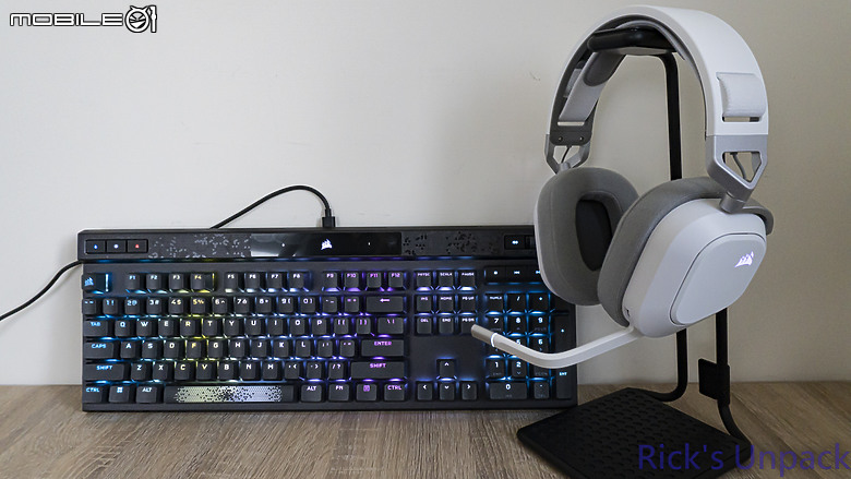 點我看大圖 【開箱】無線三模、增加續航 | CORSAIR HS80 MAX WIRELESS WHITE