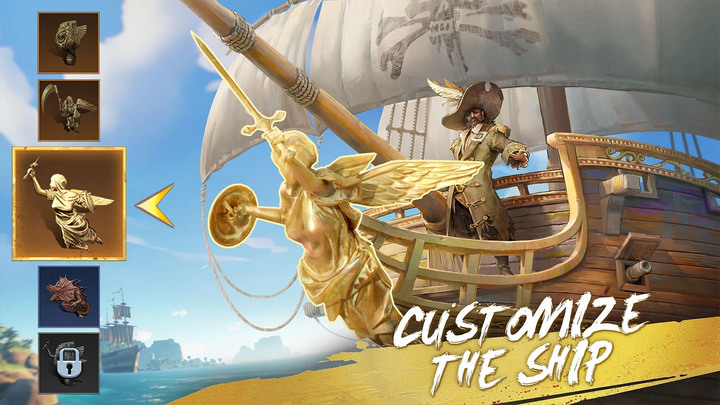 《Sea of Conquest: Pirate War》 征服之海: 海盜戰爭 全球冒險 探索港口與挑戰 打造你的旗艦 成為海盜王 | 組裝艦隊 建造船艙 召集船員開始冒險 加入海盜的尋寶之旅