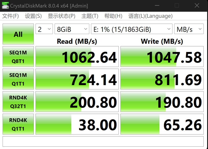 請問美光P5 PLUS 讀寫跑不達標問題(使用外接盒)