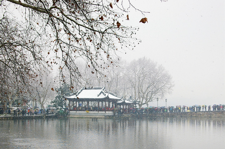 西湖斷橋殘雪