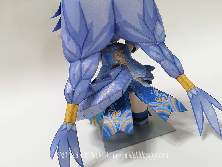 點我看大圖 崩壞:星穹鐵道 白露 紙模型 製作 Paper Craft ペーパークラフト