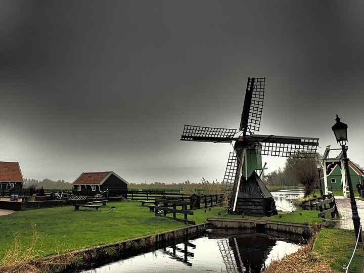 哈倫(Haarlem)市區、聖巴弗教堂(St.-Bavokerk)、桑斯安斯(Zaanse Schans)風車村、福倫丹(Volendam)午餐、羊角村(Giethoorn)遊船 — 荷蘭鄉間風光 — 2023年冬季歐洲行旅 第二部