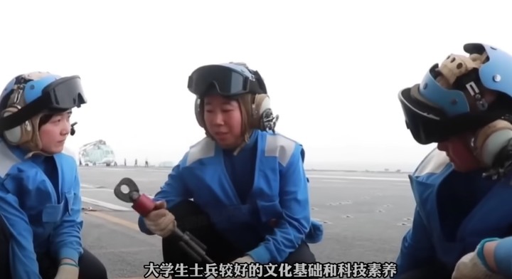 中國女兵 航空母艦 生活影片 (遼寧艦,山東艦)